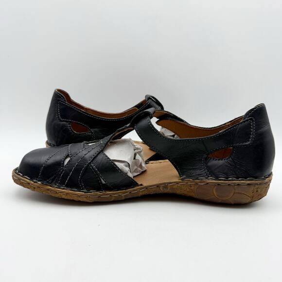 Josef Seibel Womens Rosalie 29 Sandals EU 40 US 9-9.5 Black Leather NWOB - Picture 9 of 14